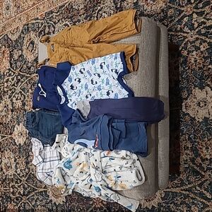 Baby Boy Clothes Robe Pajamas Romper Overalls Shorts Sets 6 9 12 Months